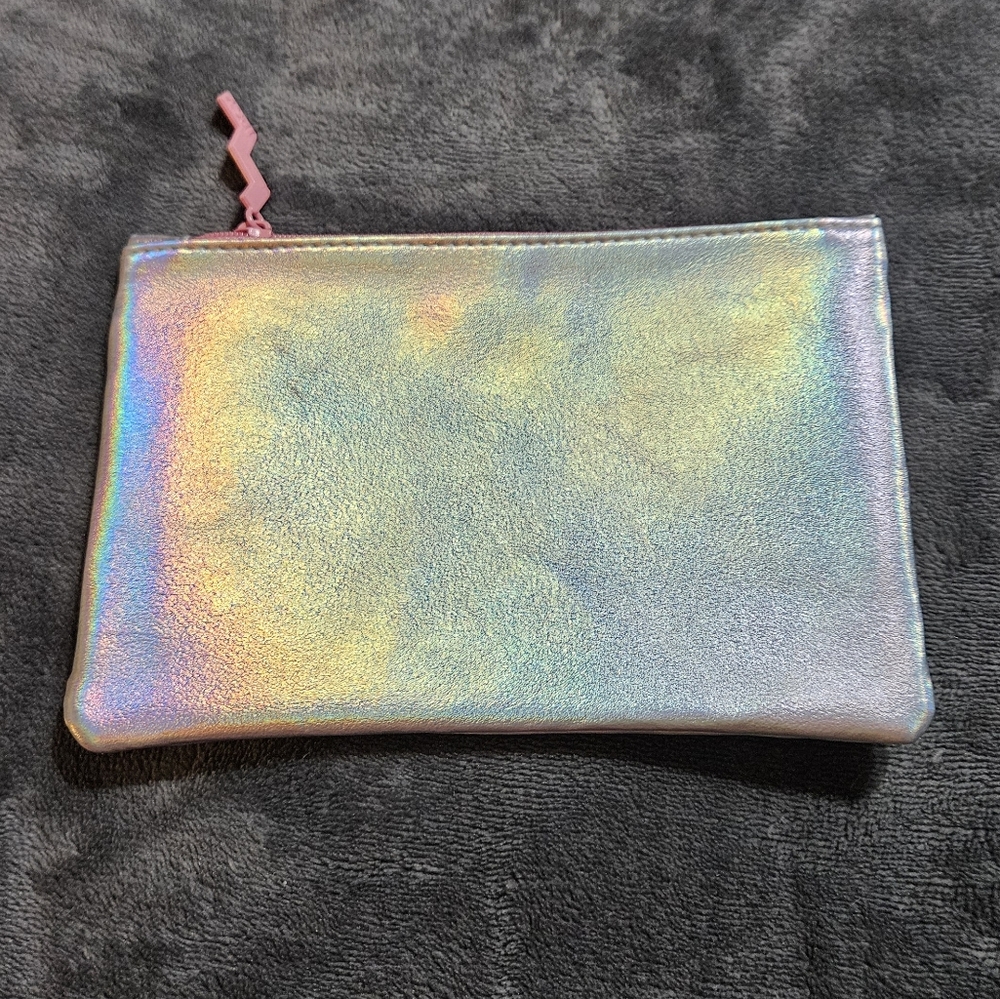 Empty Silvery Iridescent Ipsy Makeup Cosmetics Toiletries Bags